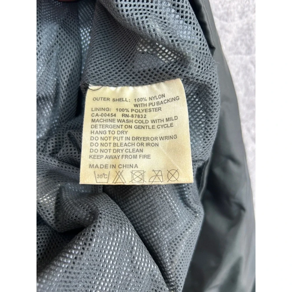 Viking Windigo Packable Rain Jacket‎ Mens Large Blue Black Hooded Windbreaker L
